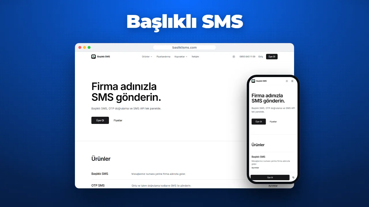 Başlıklı SMS