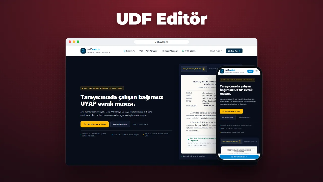 UDF Editör