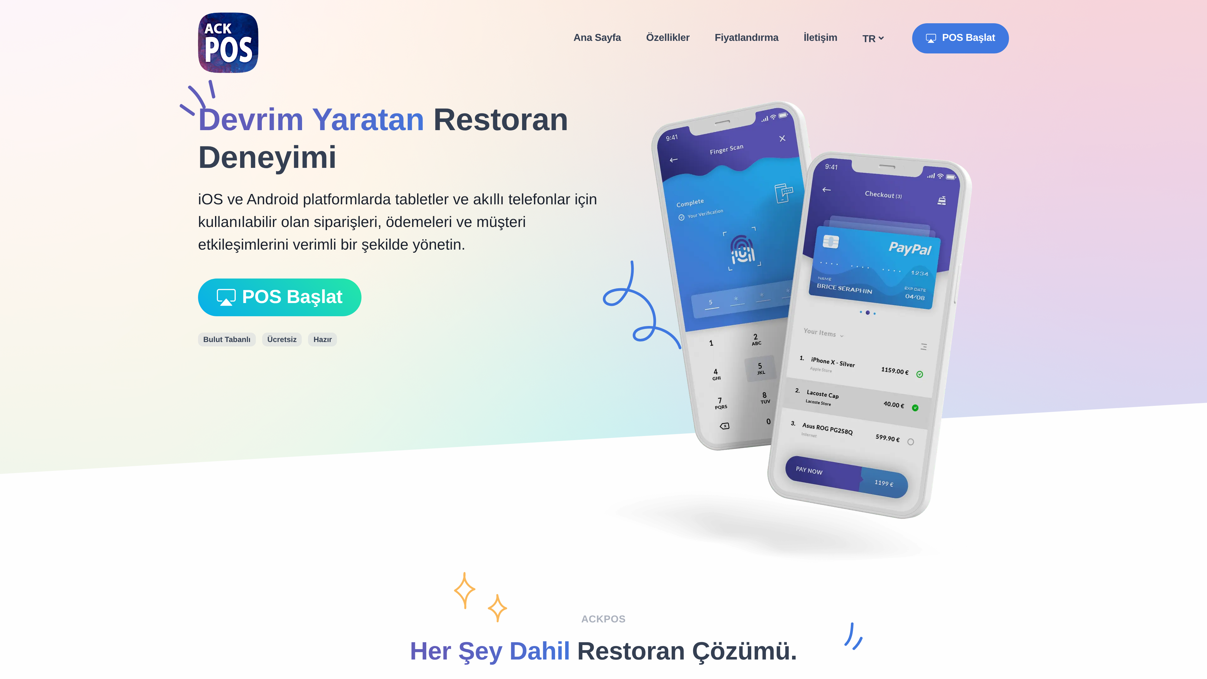 ACK POS Ana Sayfa
